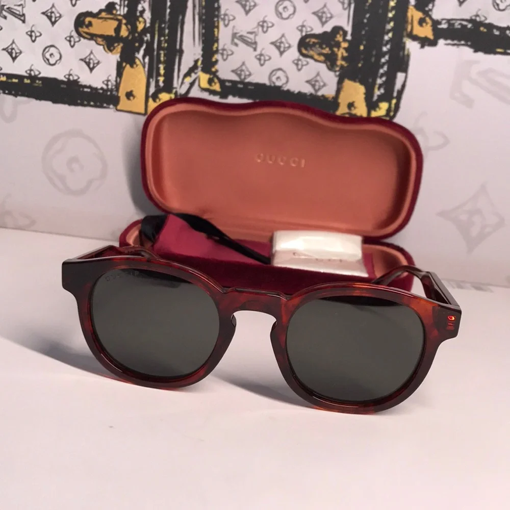 New Authentic Gucci Brown Sunglasses GG0825S 005